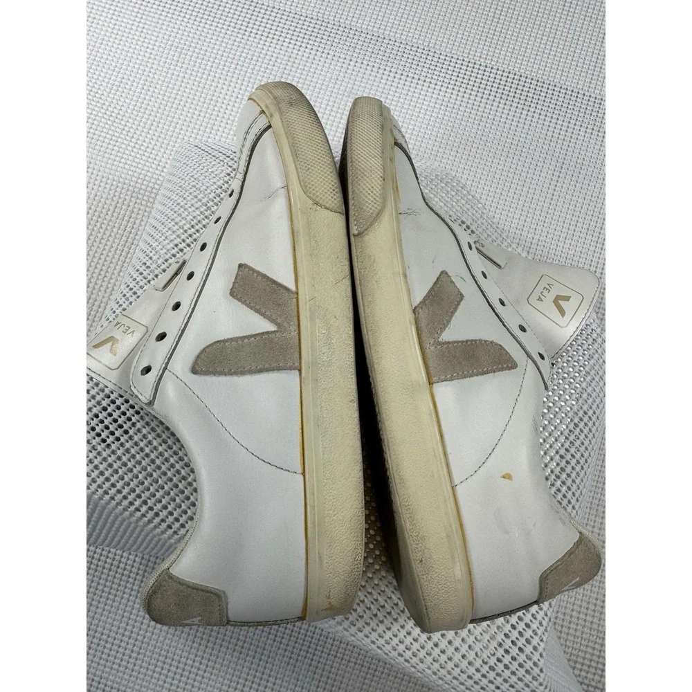 VEJA Esplar White Leather Sneakers Womens US 8 EU 39 Low Top EO0202335